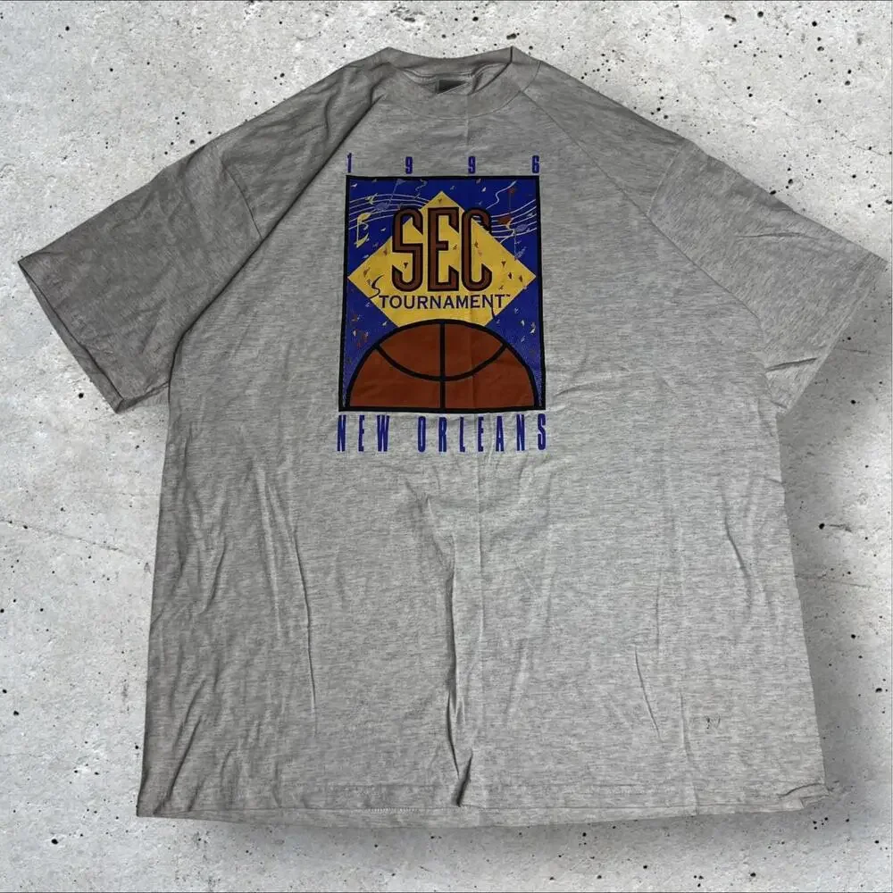 Jerzees 1996 SEC Basketball‎ Tournament New Orleans Men’s T-shirt Size XL
